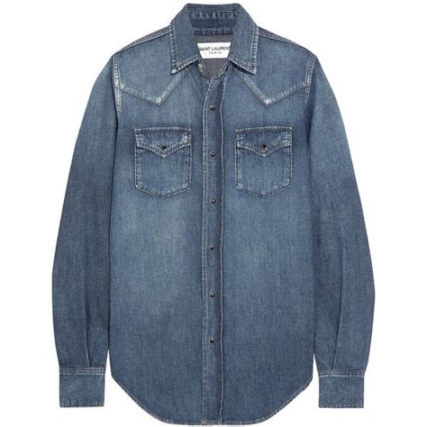 ysl shirt zalando|ysl denim shirt.